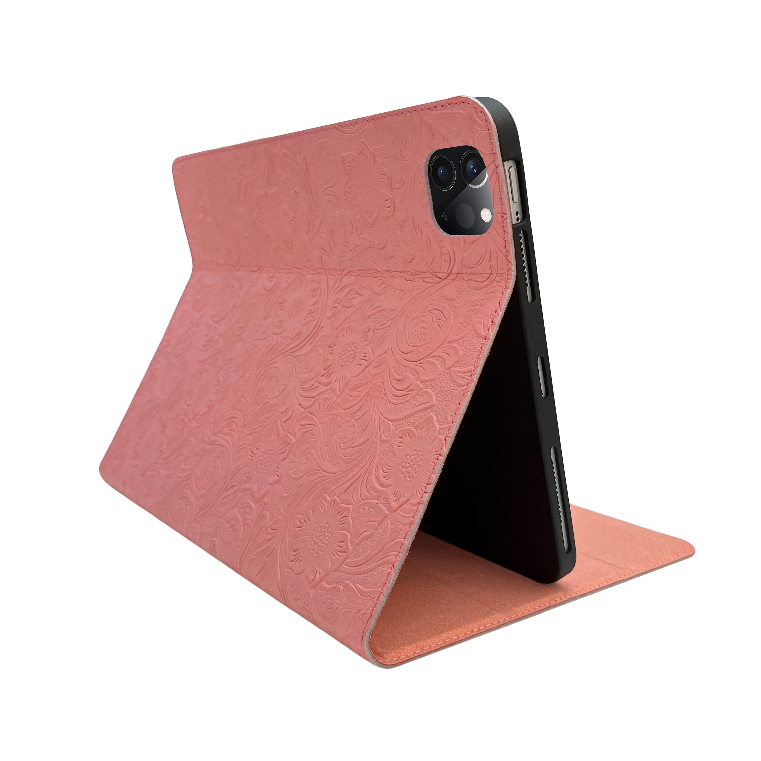 Wenlaty Custodia Per IPad 9/8/7a Gen (10,2 Pollici) – Cover Con Supporto E Porta Matita, Rosa, Funzione Sleep/Wake - 3
