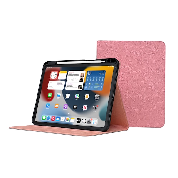 Custodia Cover Compatibile con iPad 9 8 7 Generazione (10.2 Pollici, 2021/2020/2019), Supporta la Carica di Pencil 2nd Gen, Auto Sveglia/Sonno (Verde Matcha