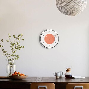 Modern Wall Clock With a Rotating Disc, Glass Cover & Silent, Non ...