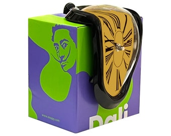 Salvador Dali Melting Desk/Shelf Clock inspired by his famous Painting "Persistence of Time"