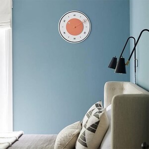 Modern Wall Clock With a Rotating Disc, Glass Cover & Silent, Non ...