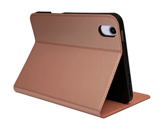 Étui En Cuir Plein Grain Pour IPad 10.9 10e Gen (2022) – Coque Souple Noir – Idéal Voyage