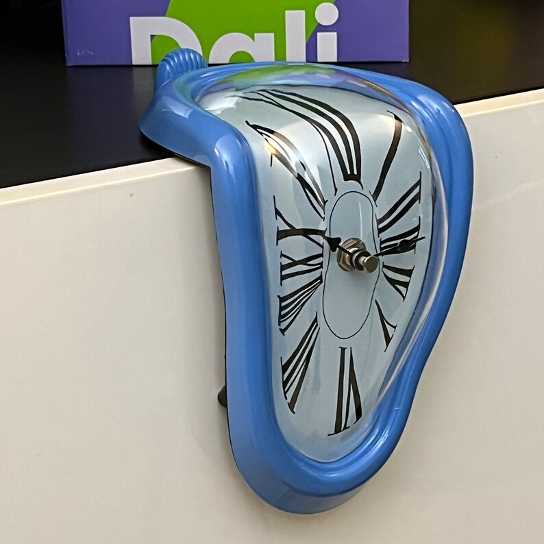 Salvador Dali Melting Desk/shelf Clock Inspired by His Etsy