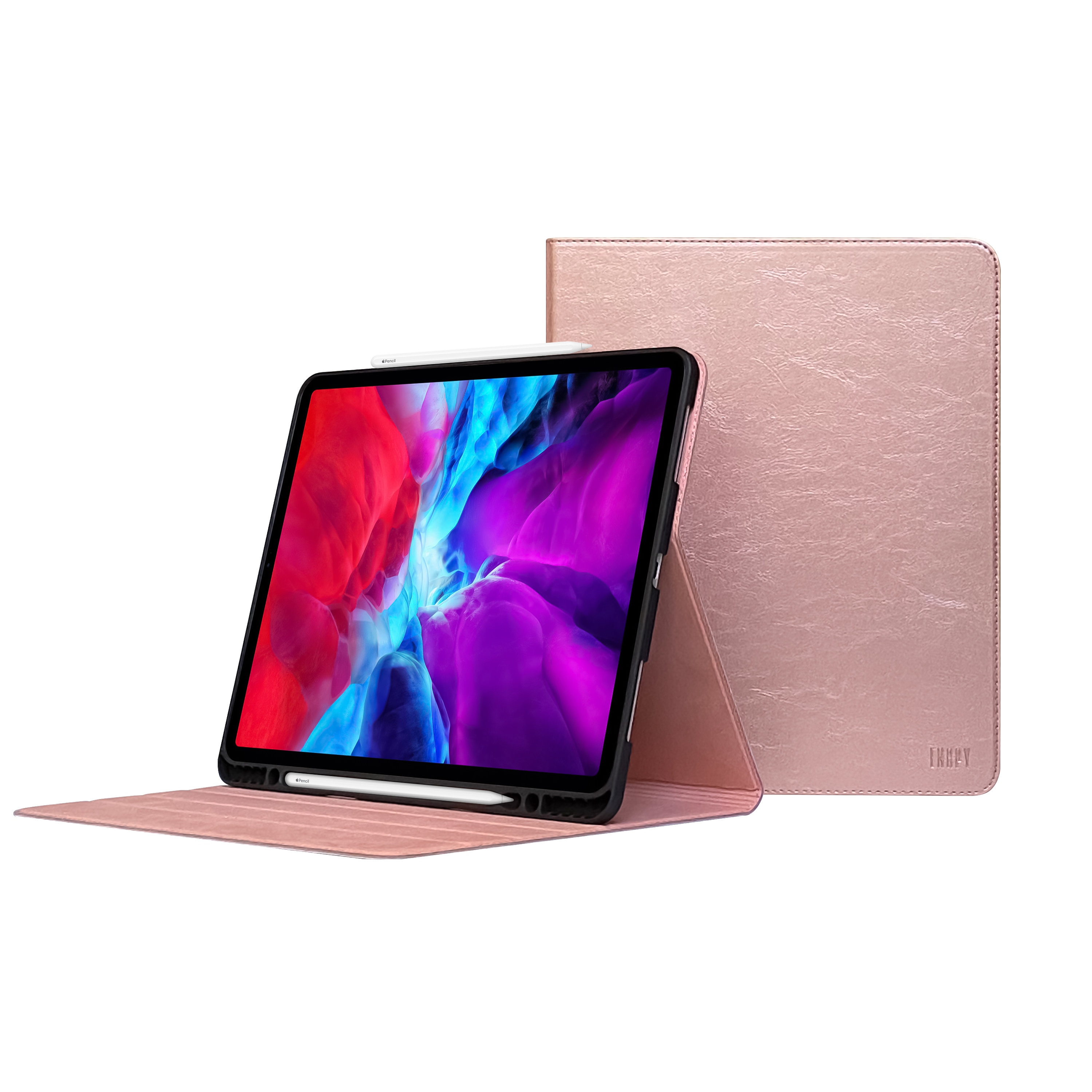 IPad Pro 12.9インチ レザーケース - 第4世代 - 2020 - ローズゴールド