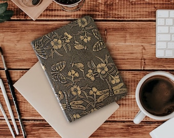 Funda para iPad de 10.ª generación de 10,9" - Año: 2022 - Con o sin soporte para Apple Pencil - Cuero vacuno auténtico - Con función de activación/reposo - Compatible con Touch ID