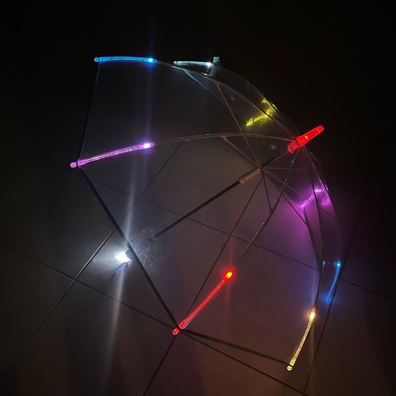 Light Saber Parasols : Rainbow Flash LED Umbrella