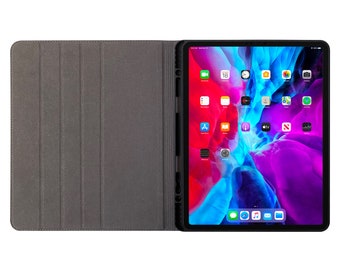 10.9インチ iPad Air 4 レザーケース - ペンシルホルダー付き - iPad
