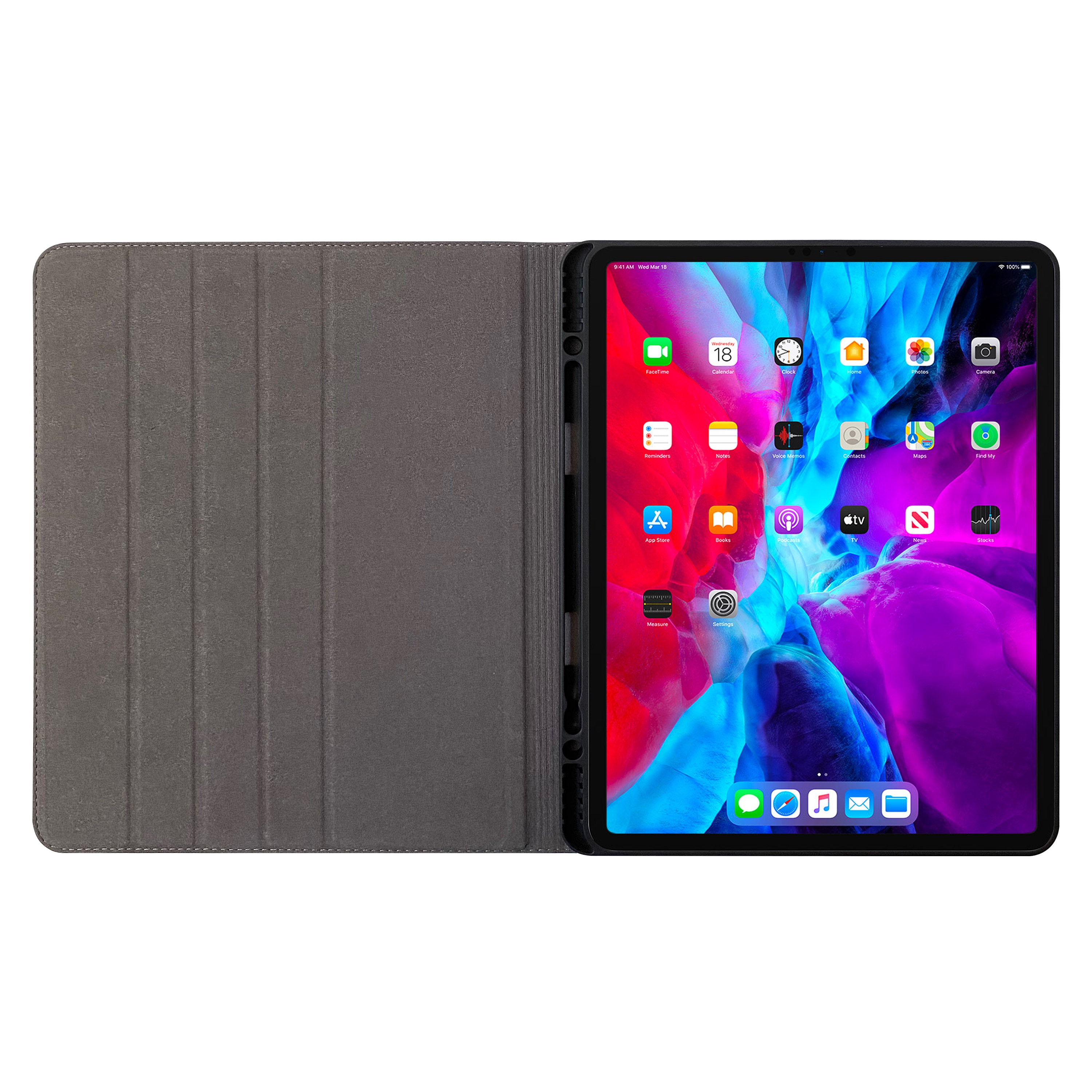 10.9インチ iPad Air 4 レザーケース - ペンシルホルダー付き - iPad