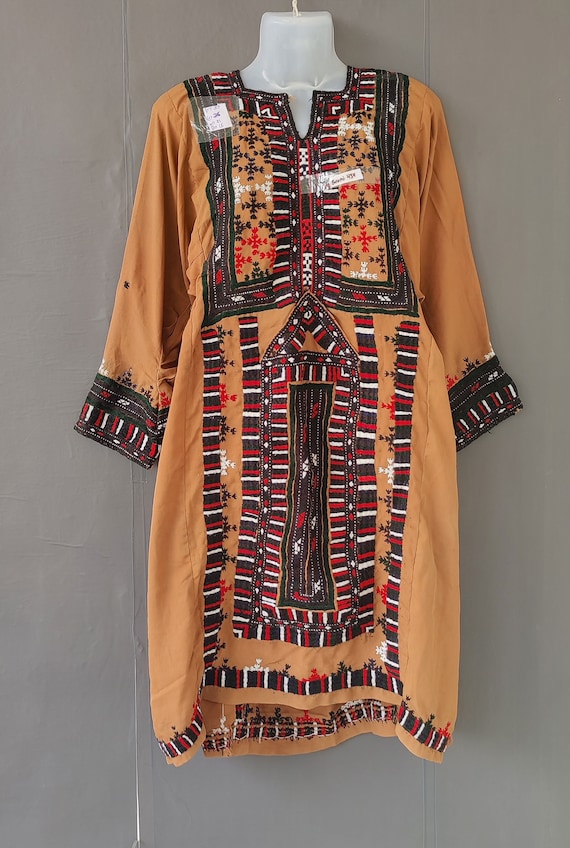Afghani baluchi dress, Banjara Dress, Handmade Emb