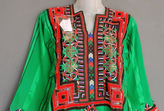 Baluchi dress,afghan embroidered boho's gypsy ant… - image 3