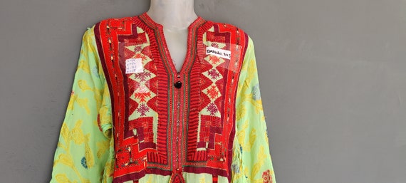 Baluchi dress,afghan embroidered boho's gypsy ant… - image 3