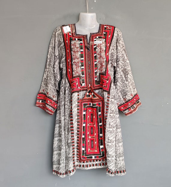 Handmade balochi dress,baluchi gypsy banjara trib… - image 1