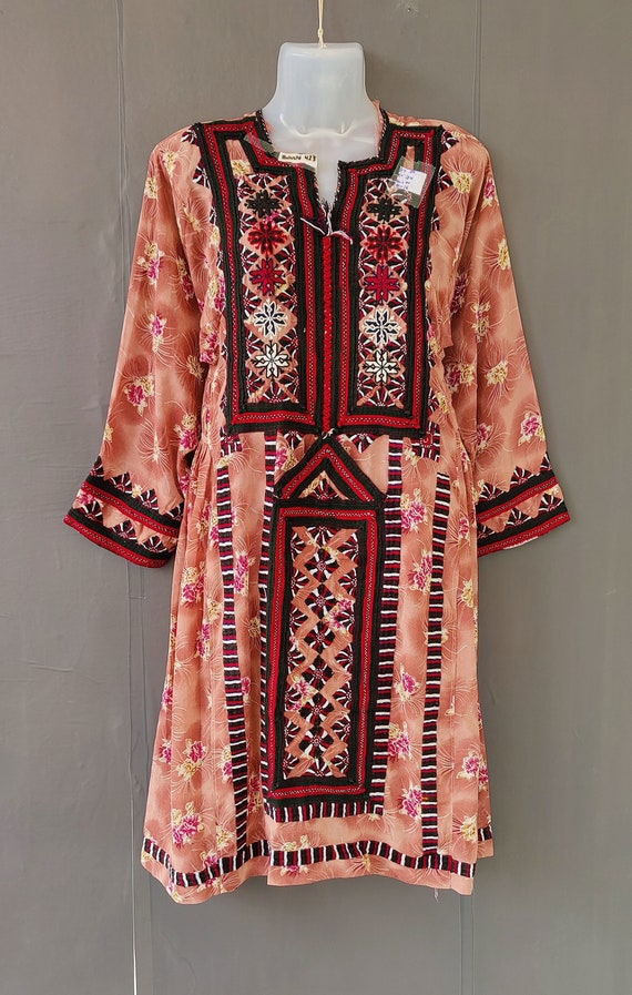 Tribal Baluchi Dress Hand Embroidered Afghan Dress