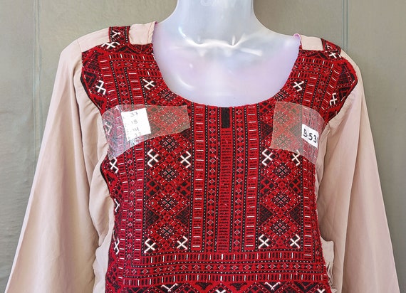 Hand embroidered antique dress, Afghani Embroider… - image 3