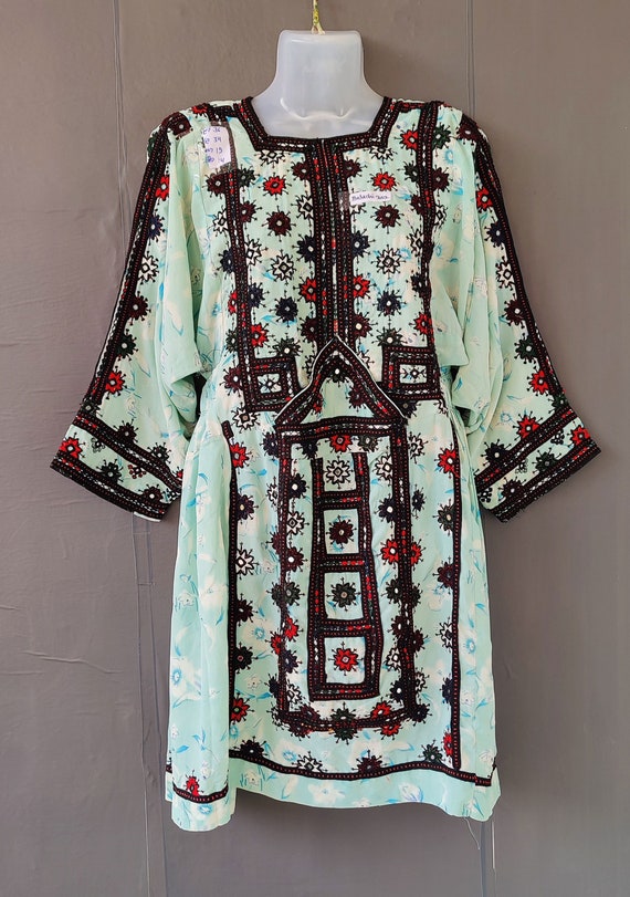 Vintage Baluchi Handmade Embroidered work Dress An