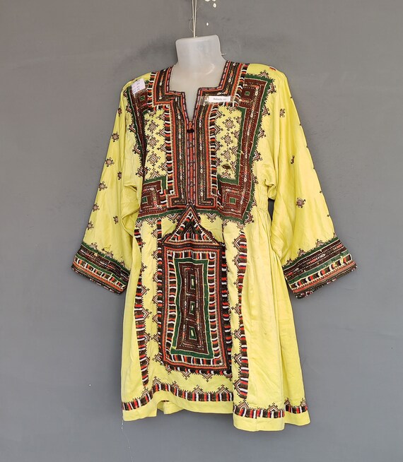 Baluchi dress,afghan embroidered boho's gypsy ant… - image 4
