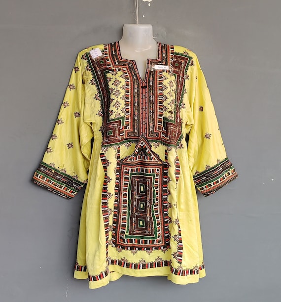 Baluchi dress,afghan embroidered boho's gypsy ant… - image 1