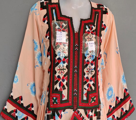 Vintage embroidery Tribal Baluchi Dress Hand Embr… - image 3