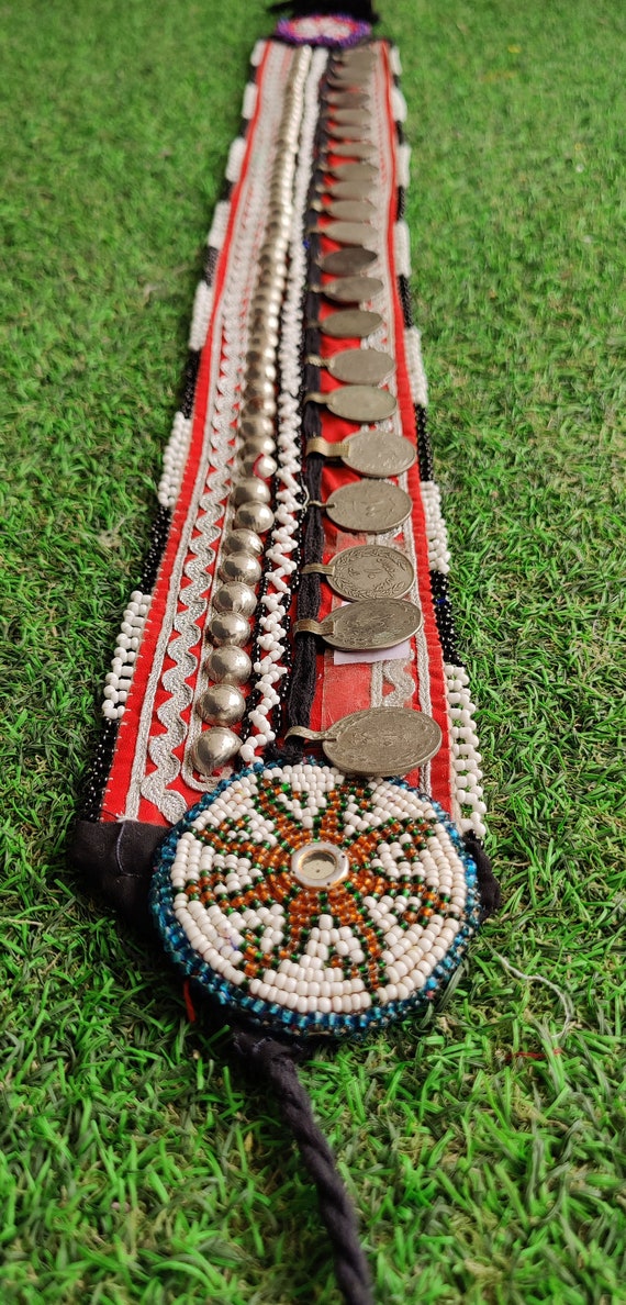 Afghani belt, Belly Dance Belt, Vintage Banjara B… - image 2