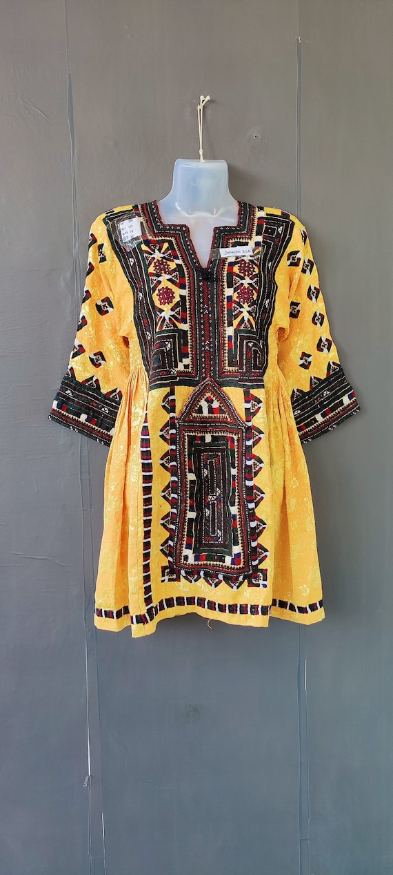 antique dress, Afghani Embroidery Traditional Bohe