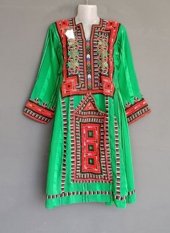 Baluchi dress,afghan embroidered boho's gypsy ant… - image 1