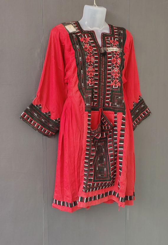 Baluchi dress,afghan embroidered boho's gypsy ant… - image 4