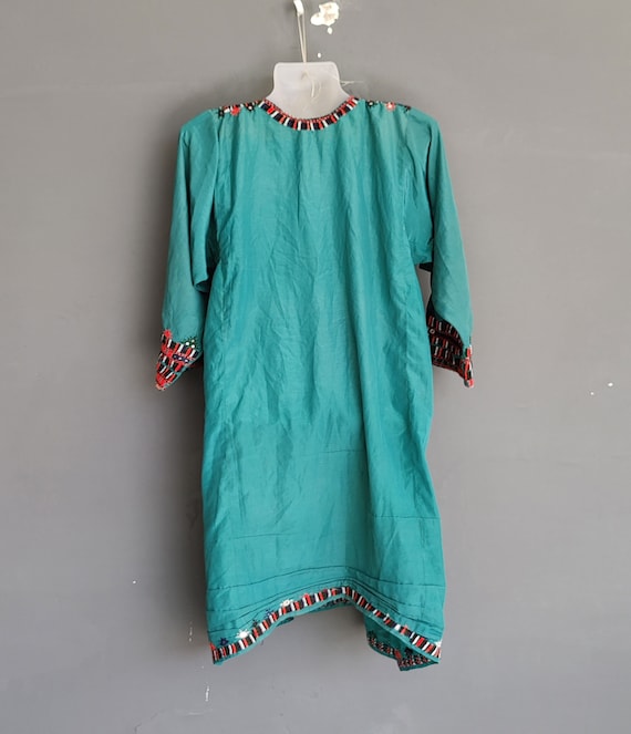antique dress, Afghani Embroidery Traditional Boh… - image 5