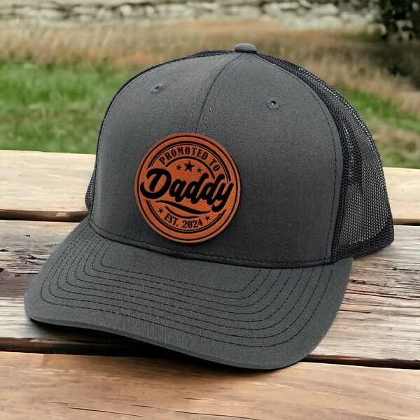 Personalized Promoted To Daddy Trucker Hat - Custom Father's Day Gift for Dad - Unique Gifts for New Dad