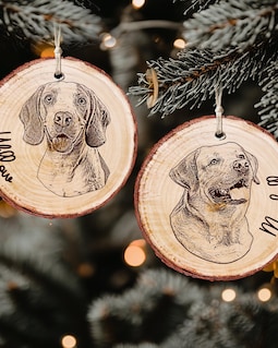Custom Dog Photo Ornament For Christmas Gifts, Engraved Pet Portrait Wooden Ornament, Pet Picture Ornament Dog Xmas Gift Ideas By Personalizy Designed by Personalizy Shop owned by Jennifer 6 years on Etsy