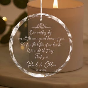 Personalized Wedding Officiant Ornament, Christmas Ornament Gifts for Officiant, Wedding Officiant Proposal Gift, Thank You for Marrying Us