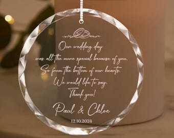 Personalized Wedding Officiant Ornament, Christmas Ornament Gifts for Officiant, Wedding Officiant Proposal Gift, Thank You for Marrying Us