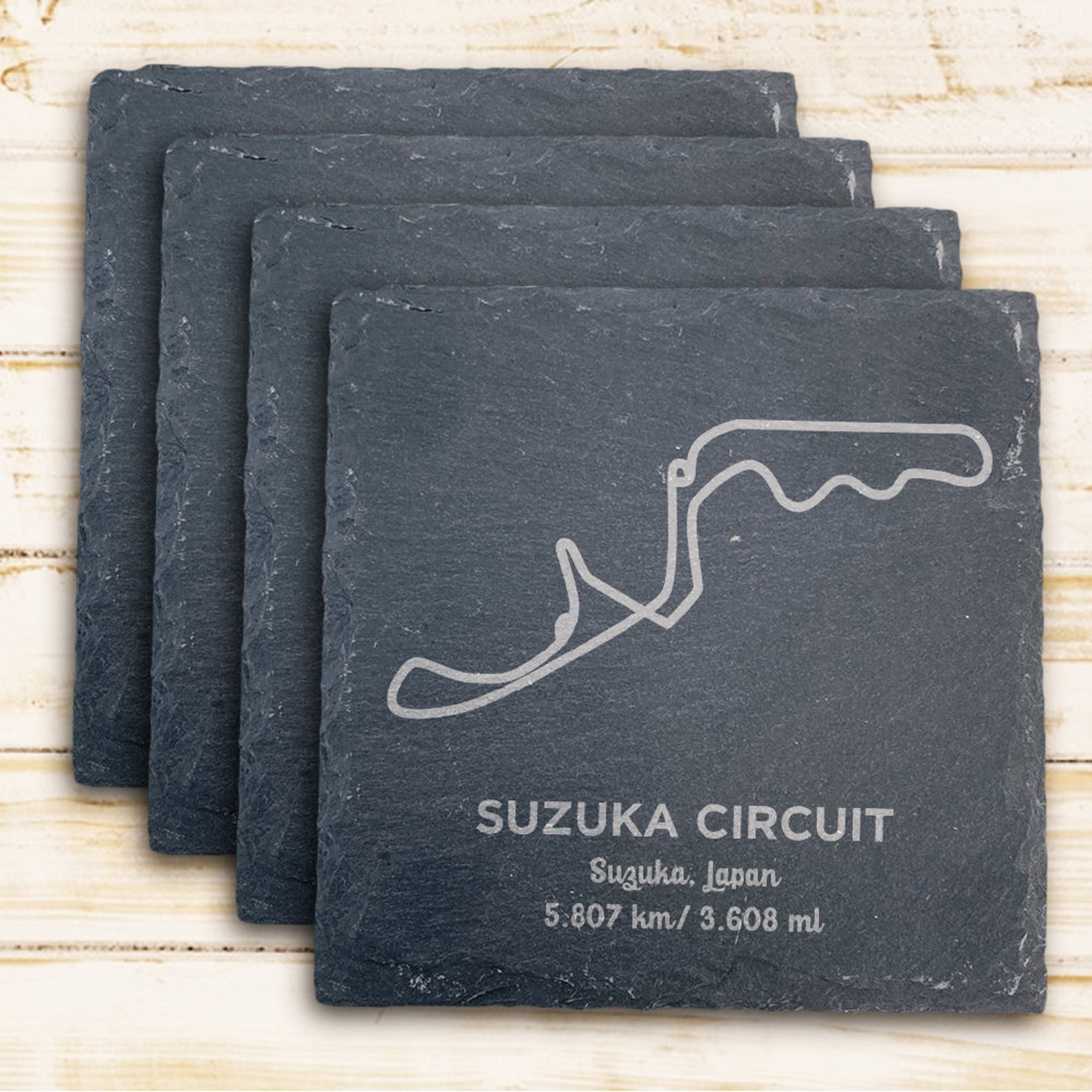 Engraved The Grand Prix Formula 1 Circuits Slate Coasters F1 Etsy