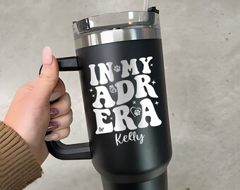 Engraved In My ADR Era 40oz Tumbler With Handle, Custom Veterinary Medicine Tumbler Insulated Hot & Cold, Gift For Vet Tech, Vet School Gift