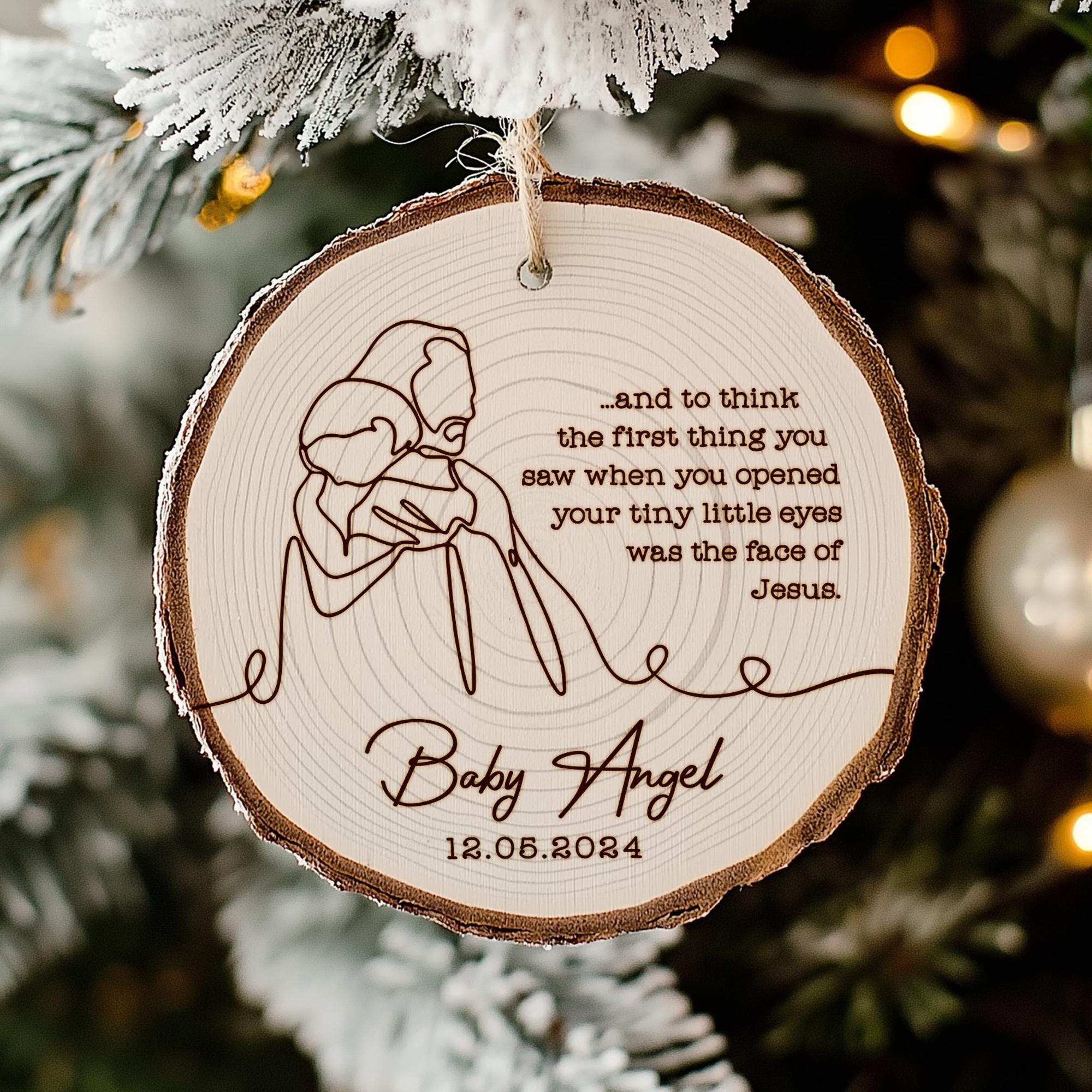 Infant Loss, Baby Loss Ornament, Personalized Infant Loss Keepsake