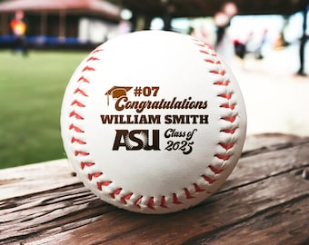 Custom Graduation Baseball Gift, Engraved College Graduation Baseball, Class of 2025, Grad Gifts for Him, High School Graduation Gift