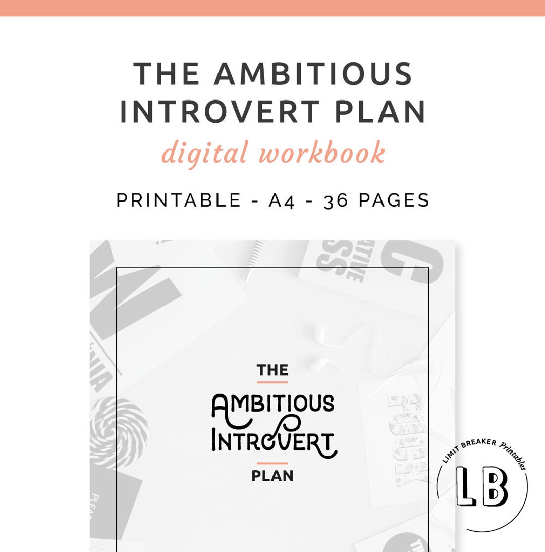 The Ambitious Introvert Plan Workbook Introvert, Introverted, Gift for ...