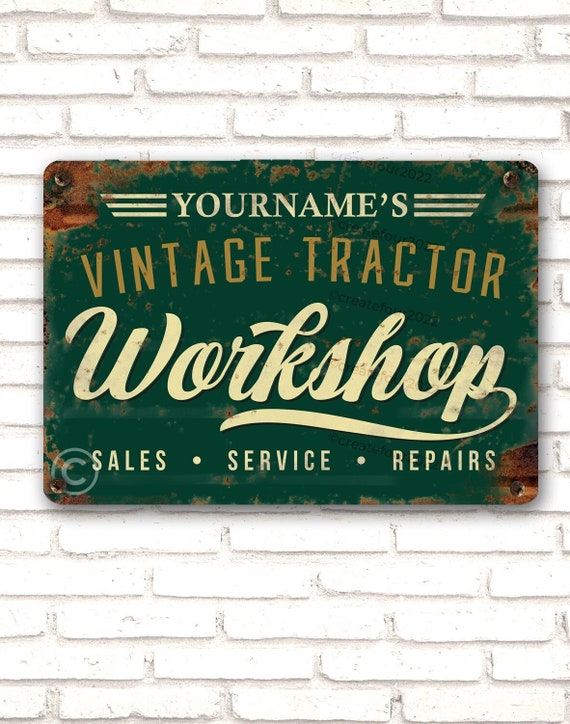 Traction Engine Signage Tractor Garage Signs MAN Ackerdiesel