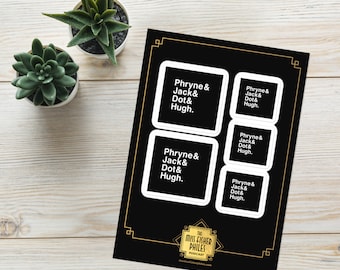 Phryne + Friends sticker sheet
