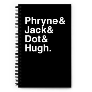 Phryne + Friends Spiral notebook
