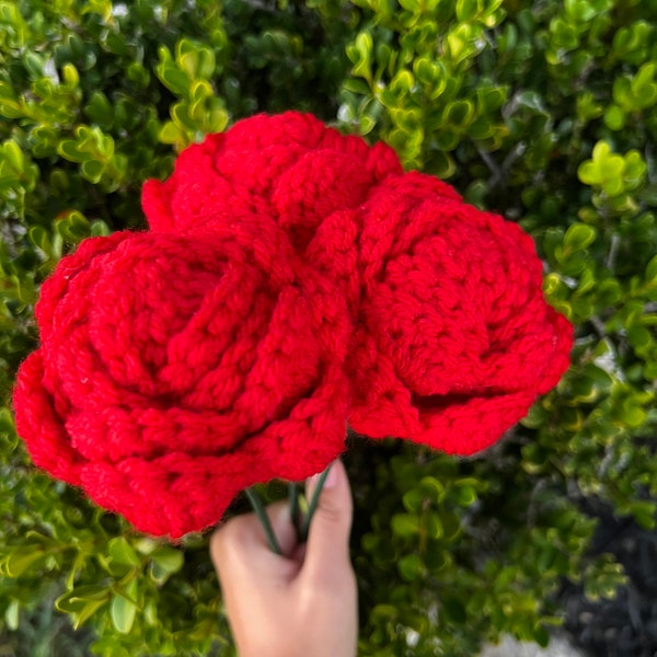 Crochet roses, roses, rose bouquet