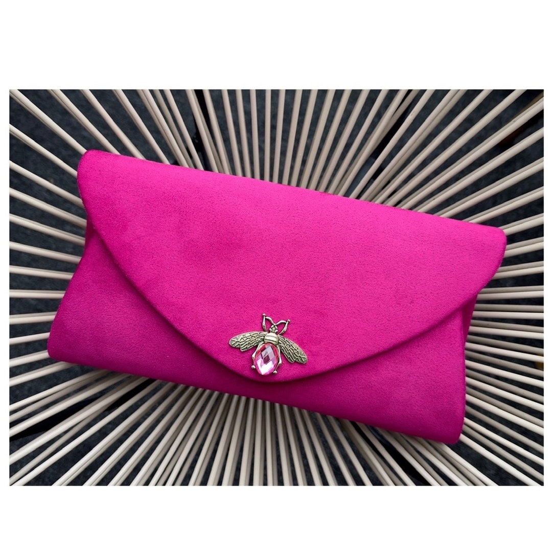 handicappet vitalitet vægt Clutch Bag. Pink Evening Bag. Envelope Clutch Bag. Velvet - Etsy