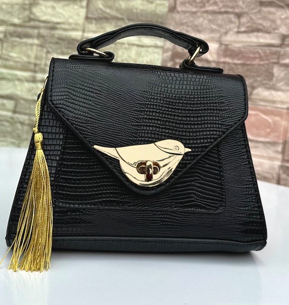 Small Black Handbags & Purses