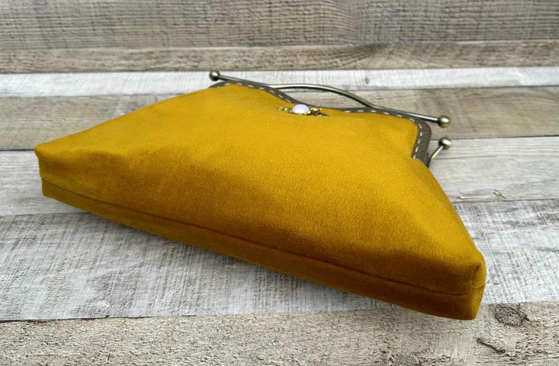 ★hai★ Edith Bag Velvet Yellow Zadig & Voltaire Rocky Patchwork Suede Golden Yellow