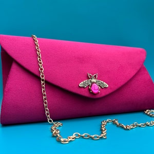 Raspberry Taffeta Clutch Evening Bag Vintage Raspberry Evening Bag Glamorous Raspberry Clutch Special Occasion Bag EB 0623 Etsy