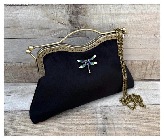 Clutch Schwarze Schwarze Abendtasche