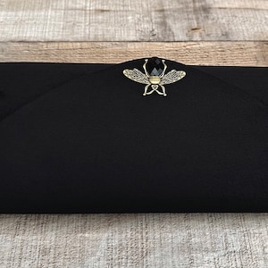 Black clutch. Evening bag. Velvet clutch bag. Purse bag. Wedding clutch. Velvet handbag. Clutch bag. Prom bag. Black evening bag zdjęcie 5