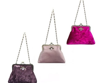 Vintage-Handtasche. Rosa Abendtasche. Handtaschen für Damen.Geldbörsen für Damen. Lila Handtasche. Rosa Umhängetasche