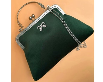 Bolso de mano verde para mujer. Bolso bandolera. Bolso de noche. Bolsos pequeños. Coge bolsas. Bolsos tipo monedero. Bolso con asa superior. Bolso con correa