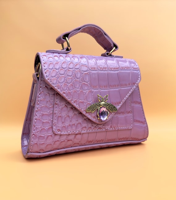 Purple clutch bag. Purple handbag. Purple evening bag. Lilac clutch bag Etsy