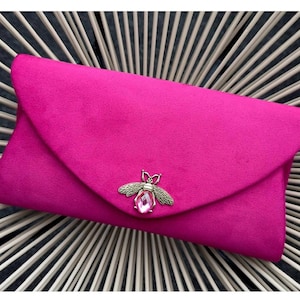 Clutch bag. Pink evening bag. Envelope Clutch bag. Faux suede clutch bag. Purse bag. Evening bag for women. Pink clutch bag
